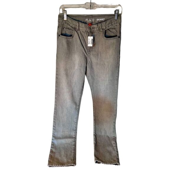 NWT The Children's Place Boys Skinny Jeans - Dove Gray Size 14 - Picture 1 of 10
